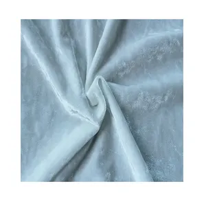 Crushed Velvet White Polyester Fabric Manufacturer For Sublimation Printing