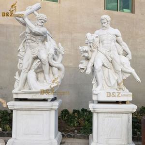 Manguera de Jardín, Estatua de Hércules Griego con Barba, Tamaño Real, de Mármol Blanco, para Decoración de Restaurantes - Product Image 3