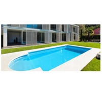 Piscine préfabriquée, piscine extérieure en fibre de verre tendance