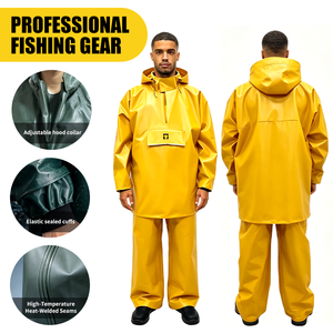 Professional Fishermen Adjustable Heavy Duty Waterproof Bib <strong>Overalls</strong> Chest Wader with Anti-Slip <strong>Boots</strong> - Product Image 1