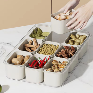 Gia Vị Lưu Trữ Hộp Trái Cây Di Động Mang Tươi Giữ Hộp Ngoài Trời Sử Dụng Nhà Bếp Gia Vị Đa Ngăn Hộp Gia Vị - Product Image 2