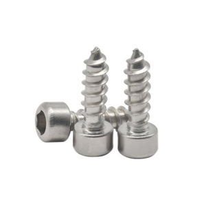 Teléfonos móviles de madera de cabeza hexagonal M8 Ss 304 Tapa de cabeza hueca <span class=keywords><strong>Tornillo</strong></span> de madera <span class=keywords><strong>Allen</strong></span> autorroscante Pequeño M19 3/4 <span class=keywords><strong>1</strong></span>/<span class=keywords><strong>2</strong></span> #10 3 10 32 mm - Product Image 2