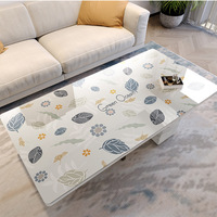 Nappe de table en PVC souple, style nordique, imperméable, résistante à l'huile, nettoyable, anti-brûlure, pour table basse et table à manger, usage domestique