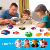 Éducatif Autisme interactif Soft Gel Liquid Play Mats Hexagon Sensory Fidget Liquid Motion Tiles