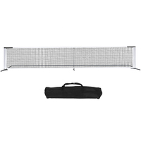 Filet de pickleball de 22 pieds avec 4 raquettes de pickleball et 40 trous en PE, logo personnalisé
