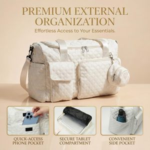 Sac à langer extra-large en tissu Oxford imperméable, avec compartiment à chaussures, poche pour biberon, fermeture éclair, sac tout-en-un pour <span class=keywords><strong>maman</strong></span> - Product Image 4
