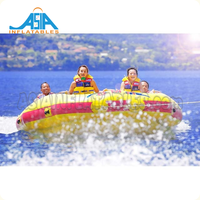 Bateau de Ski aquatique professionnel, matériel de sports aquatiques, bateau à donuts roulant gonflable remorquable pour équipement de jeu aquatique