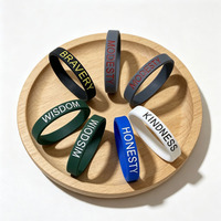 Bracelet en silicone écologique personnalisé avec logo imprimé en couleur, extensible, cadeaux promotionnels originaux, impression numérique