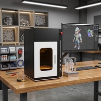 水晶3D激光雕刻机2D 3D内标刻印355nm紫外激光器5W 180x180mm升降台RK-CAD软件Windows