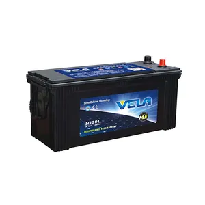 Best quality heavy duty battery 12V 120Ah truck starting battery N120L /115F51L with best price