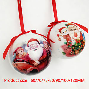 Breloque Père Noël en boule noire personnalisable - Ornement de Noël pour arbre de Noël, décoration festive pour la maison - Product Image 5