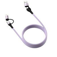 Nouvelle version améliorée, absorption magnétique renforcée, rangement 4-en-1, câble de données tressé, type-C, charge rapide, transfert de données