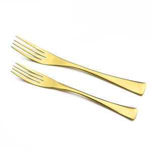 <span class=keywords><strong>amazon</strong></span> el logotipo del OEM de acero inoxidable chapado en oro cena cubiertos cuchillo tenedor cuchara conjunto cubiertos - Product Image 6