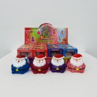 Balle anti-stress en gel de sucre à remontée lente, motif Père Noël, pour le soulagement du stress, jouet sensoriel souple en maltose, expédié depuis l'entrepôt américain