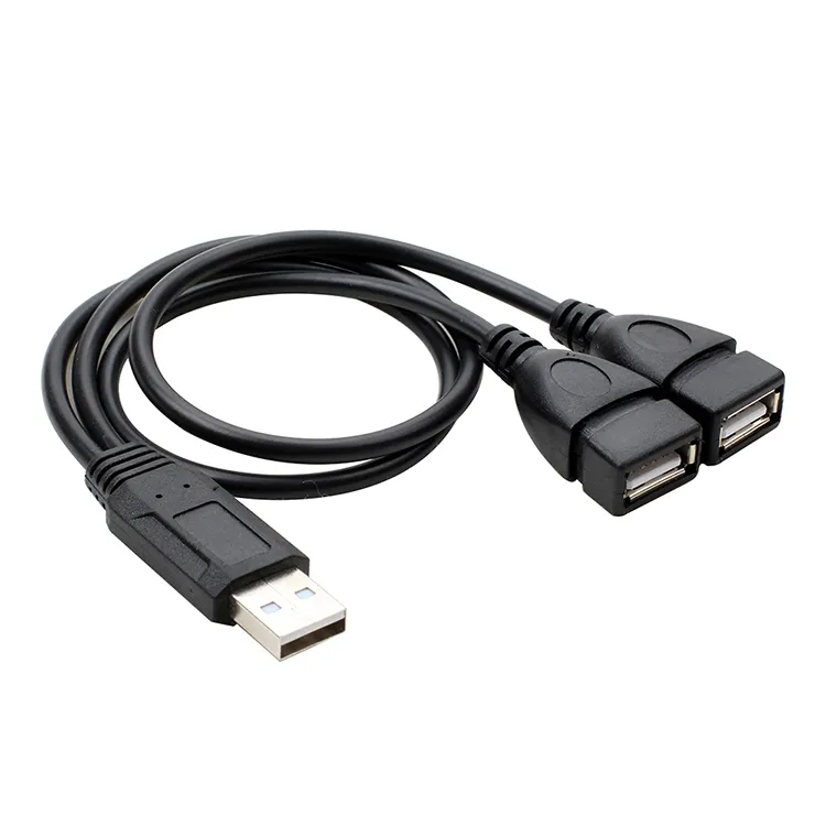 Usb 2.0 1 Naar 2 Y Splitter Kabel Adapter Usb 2.0 Type A Male Naar Dual Usb 2.0 Vrouwelijke Data sync En Opladen Kabel Verlengsnoer