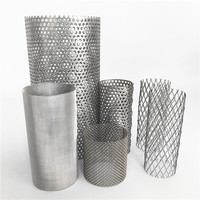 Stainless Steel 30mm 20mm 10mm 5mm layar Filter tabung jala