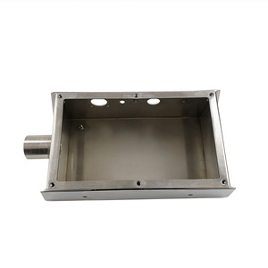 OEM Custom Precision Sheet Metal Fabrication Brushed Stainless Steel Electronic Enclosure Welded Metal <b>Box</b> - Product Image 3