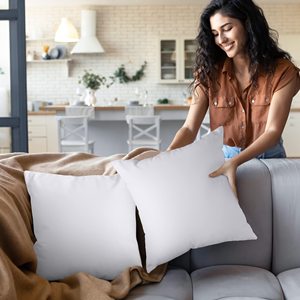 Utopia Bedding Cojines decorativos para interiores personalizados Patrón sólido Almohada para el cuello con funda lavable y logotipo personalizado - Product Image 6