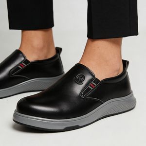 Chaussures de sécurité antistatiques à enfiler, à embout d'acier, basses, pour hommes, pour la fabrication mécanique - Product Image 1