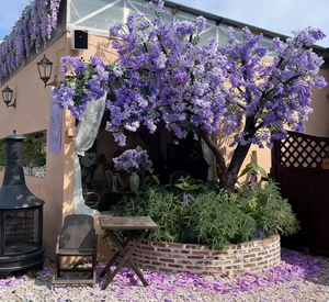 Alberi Artificiali di Jacaranda, Fiori di Ciliegio Viola e Piante Grandi - Product Image 5