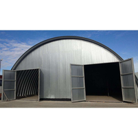 Edificio de taller de puertas enrollables múltiples de almacén prefabricado de estructura de acero personalizado para reparación de garaje y uso de almacenamiento