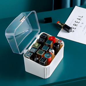 Étui à rouge à lèvres miniature de luxe 1L, boîte de rangement de bureau avec couvercle et compartiments pour organiseurs de maquillage - Product Image 3