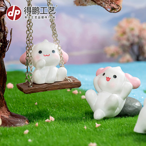 ฟิกเกอร์เรซิ่น My Melody ขนาดเล็ก น่ารัก ตกแต่งรูปสัตว์ สำหรับโต๊ะทำงาน หรือประดับรถยนต์ - Product Image 4