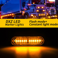 Barre lumineuse de signalisation d'urgence DXZ 12-24V 12-LED 36W avec 16 modes de clignotement pour voiture, camion, SUV