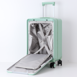 I bagagli illuminanti per la promozione del marchio accettano valigie di qualità superiore puri Bayer PC con marchio personalizzato - Product Image 6