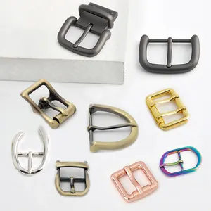 12mm 20mm 25mm 32mm 38mm 2023 Custom Metal Exclusive Double Single Bar Roller Con Pin Buckle Belt Pin Buckle For Bag