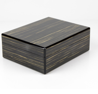 Logo Premium personnalisé en marbre texure brillant laqué thé parfum cave à cigares boîte en bois cadeau