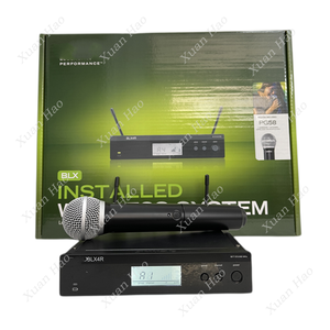 BLX24R BLX4R BETA58 <span class=keywords><strong>PG58</strong></span> UHF Sistema de micrófono de karaoke inalámbrico Micrófono de mano de metal para voces en vivo Karaoke de voz - Product Image 2