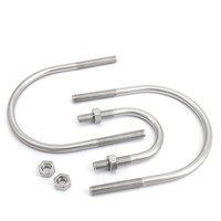Boulon en U mécanique d'installation en acier inoxydable 304 à tête hexagonale M6 M8 M10 M3, collier de serrage pour tuyaux, boulon de type U