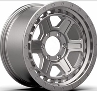 Jantes en alliage tout-terrain 4x4 FL408 17*9 pouces avec PCD 6x139.7, jantes SUV à rebord profond