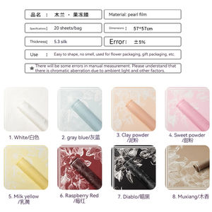 2024 Schlussverkauf dreidimensionales Muster wasserdicht Korea Verpackungspapier Blumenverpackungspapier - Product Image 3