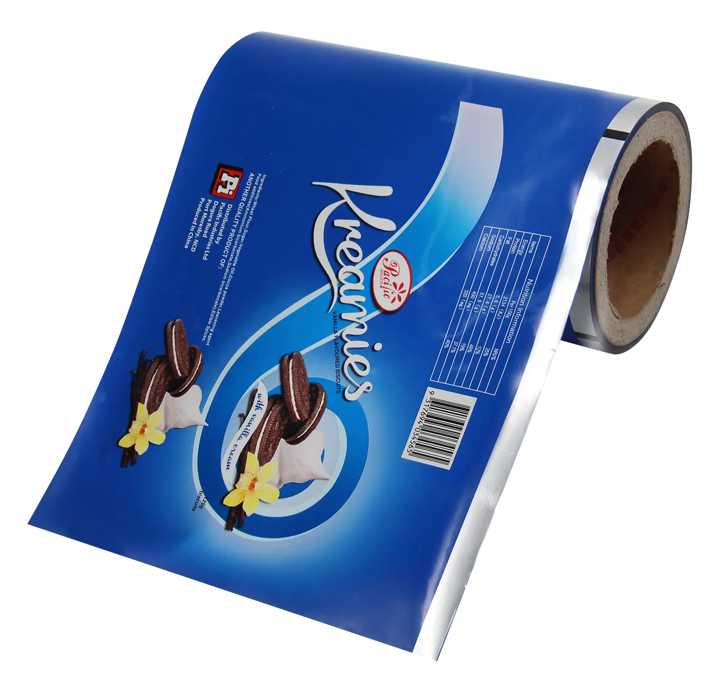 Custom Printed Plastic flexible Aluminium folie Verpackung Roll folie für Schokoladen eis Eis am Stiel Heiß siegel Verpackungs folie