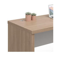 Bureau de travail moderne et simple avec tiroir, bureau d'ordinateur à domicile avec rangement, bureau compact pour petit espace