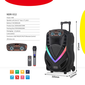 Karaoké avec micro et haut-parleur Bluetooth professionnel pleine gamme 40W, caisson de basses 12 <span class=keywords><strong>15</strong></span> pouces <span class=keywords><strong>Ev</strong></span>, haut-parleur original fabriqué en Italie - Product Image 5