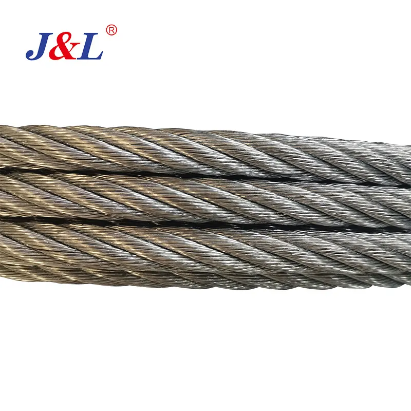 JULI 6x19 6x36 galvanized without lubrication steel wire rope lifting sling GB/T20118 API EN ISO GOST