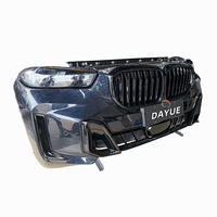 Kit de carrocería g05 para X5 G05LCI 2023-2024, parachoques delantero con kit de faros y ventilador electrónico del radiador, plástico protector.