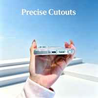 Coque pour iPhone 18 Pro/17, fixation magnétique, texture givrée personnalisable, coque transparente, protection, antichoc
