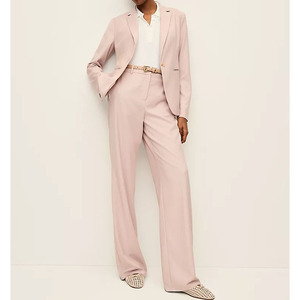 Women‘s Pink The Long One Button <b>Blazer</b> Formal Casual Office Style 100%Cotton <b>Blazer</b> Women's Suit - Product Image 1