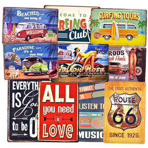 Summer Tour Paradise inflamable 3D en relieve retro cerveza cartel pared decoración bar pub coche metal estaño signos hogar Metal signo - Product Image 1