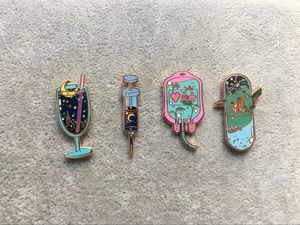 Broches personnalisées mignonnes en émail dur pour vêtements, épingles de revers pour sacs de shopping - Product Image 3