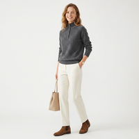 Pulls pour femmes de haute qualité fabriqués en usine avec des embellissements de boutons personnalisables, style décontracté tricoté, adaptés à porter en hiver