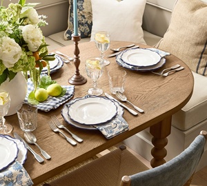 Tavolo da Pranzo Allungabile in Legno di Quercia Massiccio, Design Moderno e Lussuoso per <span class=keywords><strong>Cucina</strong></span> e Arredamento Casa - Product Image 5