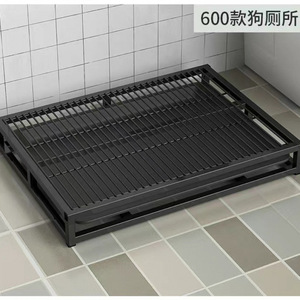 Inodoro para perros tipo cajón con bandeja de rejilla para perros pequeños, medianos y grandes, eliminación de desechos de mascotas, material ABS duradero - Product Image 2