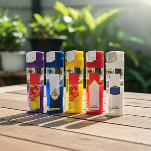 Encendedor Electrónico <span class=keywords><strong>de</strong></span> <span class=keywords><strong>Gas</strong></span> Butano <span class=keywords><strong>de</strong></span> Plástico con Logotipo Personalizado Moderno <span class=keywords><strong>de</strong></span> Fábrica, Encendedor LED Barato - Product Image 1