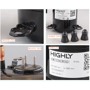 R134a năng lượng hiệu quả Micro ROTARY 24V 48V DC CƯỠNG BỨC Công suất làm mát máy nén di động - Product Image 4