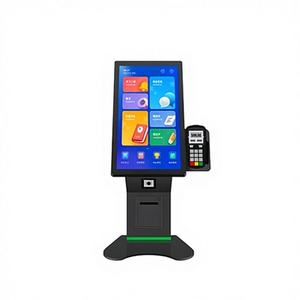 Kiosque à écran tactile <span class=keywords><strong>de</strong></span> 21,5 pouces, <span class=keywords><strong>terminal</strong></span> <span class=keywords><strong>de</strong></span> kiosque en libre-service pour la commande avec fonction d'impression/scanner/lecteur <span class=keywords><strong>de</strong></span> cartes/POS/NFC - Product Image 1
